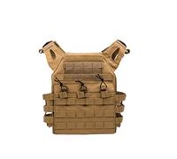 Ssguopte Gilet de Poitrine Camouflage Protecteur de Poitrine Viette Tactique Armure de Corps Sportif d'extérieur pour activités de Plein air Khaki