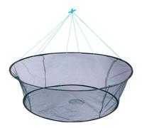 Ssguopte Nasse à Poissons, épuisette Ronde Portable pour crabes, Filet de pêche Pliable en Nylon, Filet de pêche en Maille tissée avec Corde épaisse.