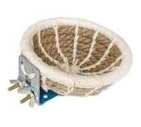 Ssguopte Nid d'oiseau pour Cage, Coton tissé et Corde en Lin nid d'oiseau Chaud Cabine de Reproduction Ronde pour Perroquet de Colombe Petit Perroquet