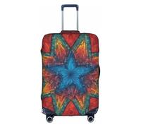 SSGVLPTO Colorful Star 1 Housse de bagage anti-rayures, housse de protection lavable, blanc, L, blanc, L