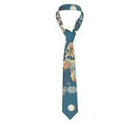 SSGVLPTO Cravate de mariage pour homme avec motif carte du monde - Cravate tendance formelle - Convient pour marié, témoin, voyage d'affaires, noir, taille unique