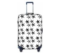 SSGVLPTO Housse de bagage imprimée étoile - Housse de protection de bagage résistante à l'usure - Blanc - M, blanc, M
