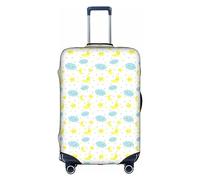 SSGVLPTO Moon Cloud Star Housse de protection de bagage imprimée résistante à l'usure Blanc M, blanc, M
