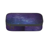 SSGVLPTO Universum Stars Galaxy Organiseur de papeterie avec impression interstellaire Grande trousse à double fermeture éclair Noir Talla única Floral, Noir , Taille unique, floral