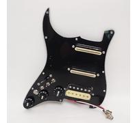 SSH Pickguard pour guitare Stratocaster pré-câblée pour gaucher, avec micros Alnico 5 Humbucker, interrupteur muet, fente de bobine, pour Fender Stratocaster