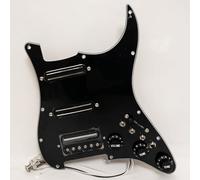 SSH Pickguard pré-câblé avec micros Humbucker fendus en bobine, compatible avec guitare électrique Fender ST, assemblage de pickguard à 3 plis, interrupteur 5 voies, pièces de rechange faciles à