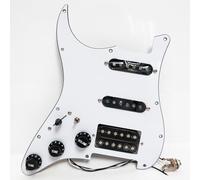 SSH Pickguard pré-câblé pour guitare électrique de style Fender Strat, avec micros Alnico V Single Coil et Humbucker, pots d'arbre en cuivre, faisceau de câblage à haut rendement