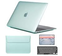 SsHhUu 4 en 1 Coque pour Macbook Pro 13,3 Pouces Modèle A1278, Coque Housse et Couverture de Clavier & Protecteur d'écran & Sleeve pour MacBook Pro Vieux 13" avec Lecteur de CD (2009~2011) Vert