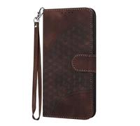 SsHhUu Coque pour iPhone 13 Pro Max 6,7 Pouces,Magnétique Flip Case avec Fentes pour Cartes,Premium en Cuir PU,Antichoc Étui à Rabat Portefeuille avec Lanyard Fonction Support Cover,Marron