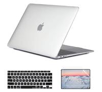 SsHhUu Coque pour MacBook Pro 16 Pouces 2020 2019 Release A2141 Con Touch Bar & Touch ID, Plastique Coque Housse et Couverture de Clavier & Protecteur d'écran & Sleeve pour Book Pro 16", Transparent