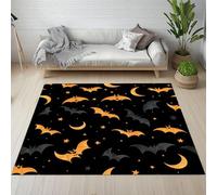 Sshjfeu Paillasson Interieur Entree 50 x 80 cm, Tapis Chauve-Souris Gothique Lavable Antidérapant, Tapis Halloween Mystérieux Horreur À Poils Court, Doux, pour l'entrée, la Porte d'entrée