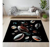 Sshjfeu Paillasson Interieur Entree 50 x 80 cm, Tapis Rugby Football Américain Lavable Antidérapant, Tapis Garçon Adolescent À Poils Court, Doux, pour l'entrée, la Porte d'entrée