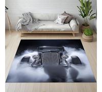 Sshjfeu Paillasson Interieur Entree 80 x 120 cm, Tapis Steampunk Américain Industriel Lavable Antidérapant, Tapis Voiture Classique À Poils Court, Doux, pour l'entrée, la Porte d'entrée