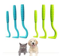 SSHUIKKAI Lot de 6 pinces à tiques pour chien, chat, cheval et personne, alternative aux pinces à tiques (vert, bleu)