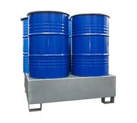 SSI Seau de rétention en acier galvanisé pour 4 bidons de 200 litres