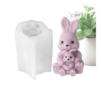 -Ssilicone 3D créatif pour la production de bougies | Mignon lapin pour bougies de bricolage, fonte, plâtre, son, formes, bougies parfumées, production de savon,