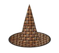 SSIMOO Chapeau de sorcière en osier tissé chic pour femme - Choix ultime pour le meilleur costume d'Halloween