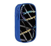 SSIMOO Dna Chain Photoes Sac de rangement en tissu Oxford avec fermeture éclair, idéal pour les voyages