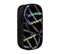 SSIMOO Dna Chain Photoes Sac de rangement en tissu Oxford avec fermeture éclair, idéal pour les voyages
