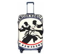 SSIMOO Housse de bagage élégante avec brindilles vertes et blanches, expérience de style et fonctionnalité, parfait compagnon de voyage, Design taekwondo, Small