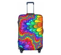SSIMOO Housse de bagage élégante avec motif Père Noël et dessin animé, expérience de style et fonctionnalité, parfait compagnon de voyage, Couleur vive, Small