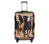 SSIMOO Housse de bagage élégante en forme de poulet jaune, expérience de style et fonctionnalité, parfait compagnon de voyage, Chevaux de course, Small
