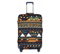 SSIMOO Housse de bagage élégante en forme de vache laitière de dessin animé, expérience de style et fonctionnalité, parfait compagnon de voyage, Motif ethnique africain, Medium