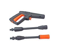 SSIMOO Pistolet de rechange pour nettoyeur haute pression compatible avec le nettoyeur haute pression Interskol Elitech Sun Joe (pistolet avec 2 lances)