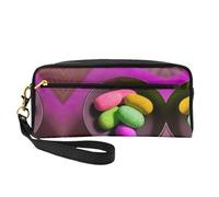 SSIMOO Trousse de maquillage de voyage avec imprimé tête de mort pour ranger les cosmétiques et les produits de beauté essentiels, Yoga Méditation, One Size