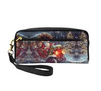 SSIMOO Trousse de maquillage portable avec imprimé planète univers, parfait compagnon de voyage, conçu pour de multiples utilisations, Jour de Noël, One Size