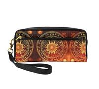 SSIMOO Trousse de maquillage portable avec imprimé planète univers, parfait compagnon de voyage, conçu pour de multiples utilisations, Horloge à engrenages Bronze Siècle, One Size