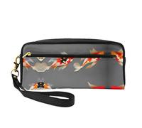 SSIMOO Trousse de maquillage portable motif requin avec différents gestes imprimés, parfait compagnon de voyage, conçu pour de multiples utilisations, Carpes koï traditionnelles à pois, One Size