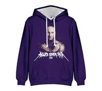 Ssio Merch Alles Oder Nix Song Album Hoodie Manches Longues Album Fan Merch Tour Pull-lovers Casual Tenues Unisexe, violet, XL