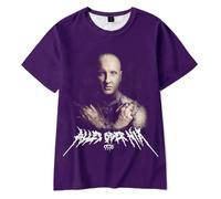 Ssio Merch Alles Oder Nix Song Album T-Shirt Hommes Femmes Streetwear Tour Merch T-Shirt Shirt Manches Courtes, violet, L