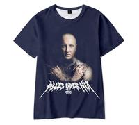 Ssio Merch Alles Oder Nix Song Album T-Shirt Hommes Femmes Streetwear Tour Merch T-Shirt Shirt Manches Courtes, bleu marine, XL