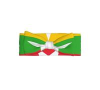 SSIULUS Bandeau avec nœud drapeau de la Birmanie - Bandeau en polyester doux avec joli nœud, extensible et confortable