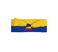 SSIULUS Serre-tête avec nœud drapeau de la Colombie - Bandeau en polyester doux avec joli nœud, extensible et confortable