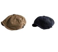 SSJDDS Beret Caps Octagonal Newsboy Cap New Vintage Painter Beret Hats,Adjustable Cap,Warm Fall Winter Style (01,One Size)