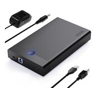 SSK Boîtier de Disque Dur 3,5 USB3.0 vers SATA HDD Caddy pour 2,5 3,5 Pouces SATA SSD/HDD jusqu'à 20 to Lecteur de boîtier de Disque Dur Externe sans Outil Prend en Charge UASP Trim