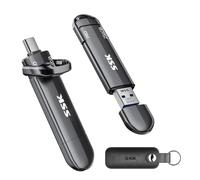 SSK Disque Externe SSD 256Go, USB 3.2 Gen 2 Clé USB Vitesse jusqu'à 1000 Mo/s, Cle USB A + Type C Disque Portable SSD pour iPhone 15/16 PRO/PS4/Téléphone Android/Tablette/Windows/Mac