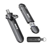 SSK Disque SSD Externe 512Go, USB 3.2 Gen 2 Portable SSD Vitesse jusqu'à 1000 Mo/s, Double USB C & A External Solid State Drive pour iPhone 15/16/17-série/PS4/Téléphone Android/Tablette/Windows/Mac