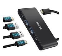 SSK Hub USB-C 10 Gbit/s, répartiteur USB C 4 Ports vers 2 Ports USB-C 2 USBA, Adaptateur multiport Hub USB 3.2 pour Thunderbolt MacBook Pro PC (ne Prend Pas en Charge la Charge/Moniteur)