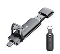 SSK SSD Externe 1 to, Clé USB 3.2 Gen 2, Jusqu’à 550 Mo/s, USB-A/Type-C | Solid State Drive portable 2-en-1 OTG pour PC, téléphone, tablette, photos, vidéos, MacBook Pro/Air, Windows et stockage