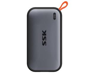 SSK SSD externe 2 To, disque dur SSD externe portable jusqu'à 1050 Mo/s, USB 3.2 Gen 2 Solid State Drive pour smartphones de type C, PS5, Xbox, ordinateur portable, MacBook/Pro/Air et plus encore
