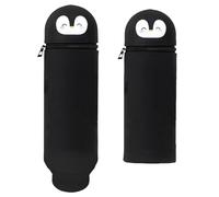 SSKHE 1 trousse à crayons pliable en forme de pingouin pour étudiants, cadeau pour enfants, Noir , modernisme