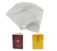 SSKHE 10PCS Couvertures de Passeport Transparentes, Passeport, Couverture de Carte de Vaccination, Couverture de Carte Transparente