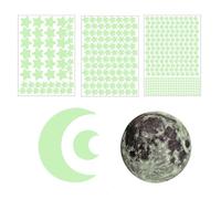 SSKHE 475 Pièces Autocollants Lumineux Lune Étoiles Phosphorescente Autocollant Fluorescents ciel étoilé Stickers Etoiles Phosphorescentes Plafond Lune Et Etoiles Lumineuses Autocollants Stickers