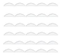 SSKHE 60 Pcs Silicone Anti-Scalding Eyelash Pad Eyelash Curl Pad 5 Modèles Eyelash Curl Tool Taille S/M/M1/M2/L Outil de maquillage des cils Outil de beauté lavable et réutilisable Maquillage