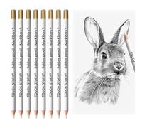 SSKHE 8 Pièces Crayons Gommes, rayons à gomme pour artistes, gomme crayon, gomme à crayons pour artistes, gomme stylo pour dessiner des portraits modifier les détails