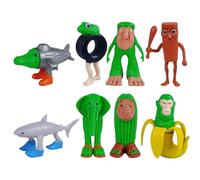 SSKHE 8PCS Italian Brainrot Figurine-Tung Sahur Jouet,Figurine-Ballerina Capuccina,Brainrot Peluche Plush Toys,3D Amusantes Déco De Bureau,Étagère & Idée Cadeau Originale (8PCS Figures)